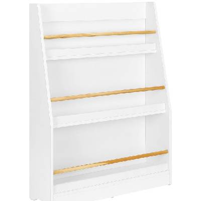 Детска етажерка за книги и играчки Ginger Home - Бяла (TF6142-W)