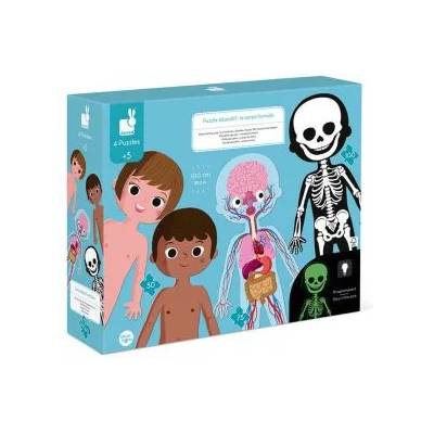Janod - Образователен пъзел - Човешкото тяло (J02681)