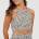 Brave Soul Women's Strappy Crop Top - Beige Black