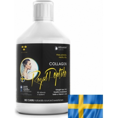 KolagenDrink Royal Peptide, hydrolyzovaný rybí kolagen bez cukru - 500 ml