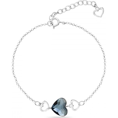 Spark se Swarovski Elements Soul BS280810DB Denim Blue modrý