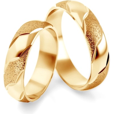 SAVICKI Сватбени халки: злато, полукръгъл профил. 5 мм