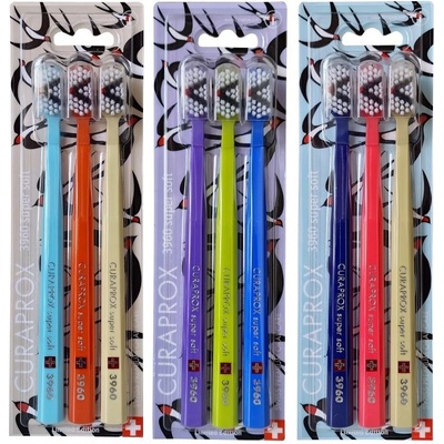 Curaprox CS 3960 Supersoft Lastovičky 3 ks