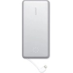 Anker Външна батерия с вграден Ligtning кабел и Lightning вход - Anker PowerCore+ 10000 Pro Power Bank with Lightning Cable 10000mAh (сребрист) (A1233H21)