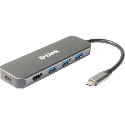 D-Link 5-in-1 USB-C хъб with HDMI/Power Delivery - DUB-2333 (DUB-2333)