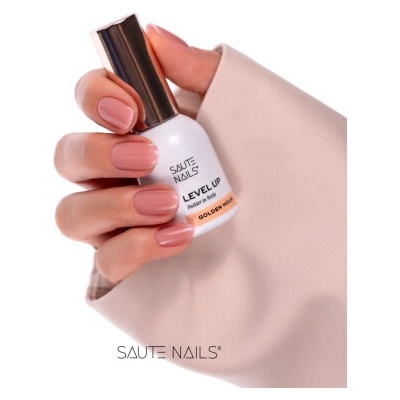Saute Nails stavební gel na nehty Level Up lahvičce golden Hour 8ml