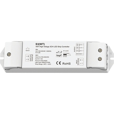 ELMARK S3(wt) 3 КАНАЛЕН tuya&rf КОНТРОЛЕР (195126)