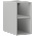 Mexen Box-A отворен шкаф с рафт 25 см, сив мат - 91AX2-0250-470-0-62 (91AX2-0250-470-0-62)