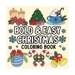 Bold and Easy Christmas Coloring Book | Hue Coloring (2024)