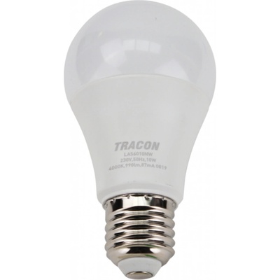Tracon electric LED žiarovka guľa E27 10W neutrálna s chipom LAS6010NW