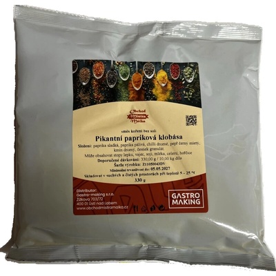 Mistr Málek Pikantní papriková klobása Premium 330 g