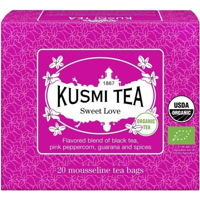 Kusmi Tea Organic Sweet Love krabička s 20ti sáčky 40 g
