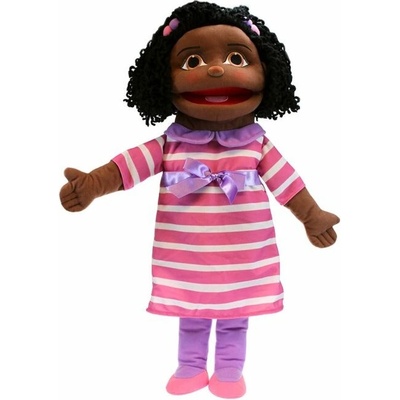 People Puppet Buddies maňásek na ruku Lidští kamarádi Holka v růžovém 58 cm
