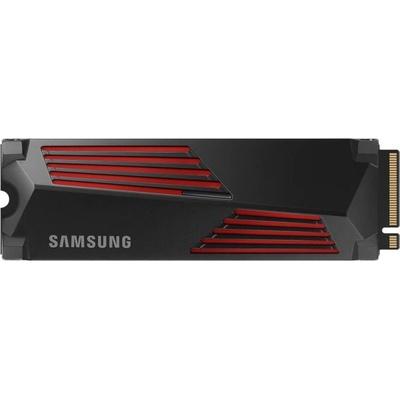 Твърд диск, Samsung SSD 990 PRO 2TB Heatsink PCIe 4.0 NVMe 2.0 M. 2 V-NAND 3-bit MLC, 256-bit Encryption, Read 7450 MB/s Write 6900 MB/s (MZ-V9P2T0CW)