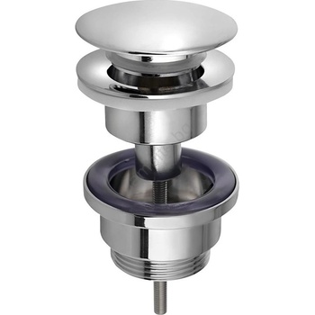 Bruckner - Сифон за мивка CLICK-CLACK Ø 6, 4 см лъскав хром (SH0291)