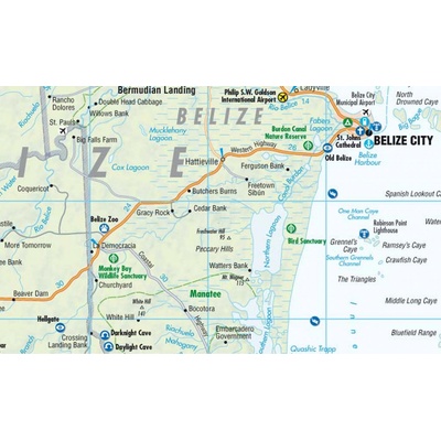 Belize 1:500t mapa Borch