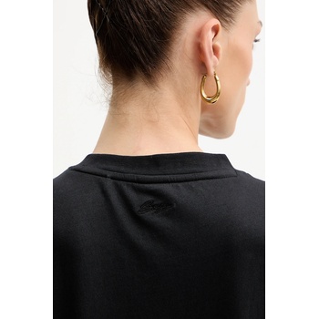 BOSS Orange Памучна тениска BOSS Orange дамска в черно 50547797 (50547797)