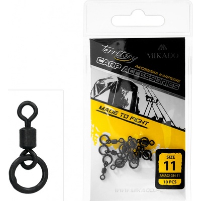 MIKADO Obratlík Rolling s krúžkom veľ.11 10 ks