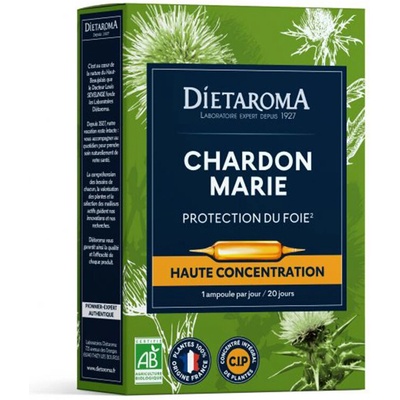 Diétaroma Черен дроб и жлъчка - Бял трън, 20 aмпули за пиене (503306 (150330))