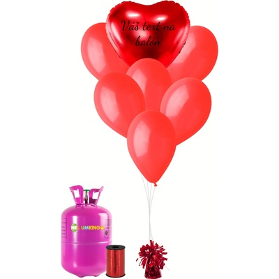 Personal Personalizovaný helium párty set Červené srdce
