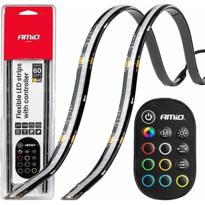 Amio LED interiérové RGB osvětlení 2×30 cm, s dálkovým ovládáním, 12V – Hledejceny.cz