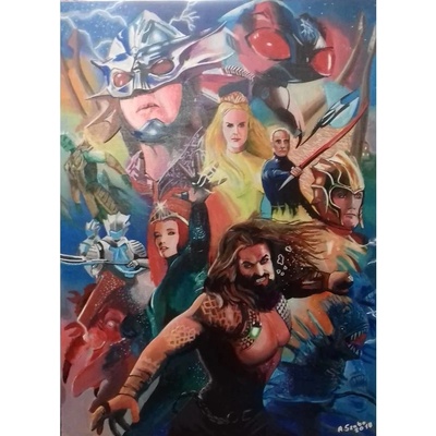 akryl na plátne-Aquaman- SZABÓ ATTILA