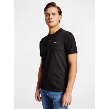 Tommy Jeans pánské černé polo tričko BDS