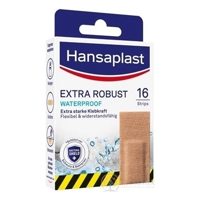 Beiersdorf Hansaplast EXTRA ROBUST Waterproof odolná náplasť 16 ks