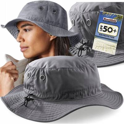 Beechfield bucket klobúk sivý