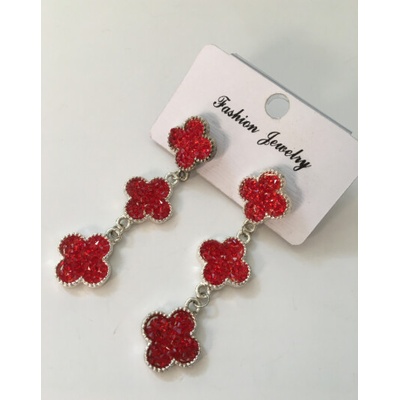 Fashion Jewelry náušnice červené 4-b032