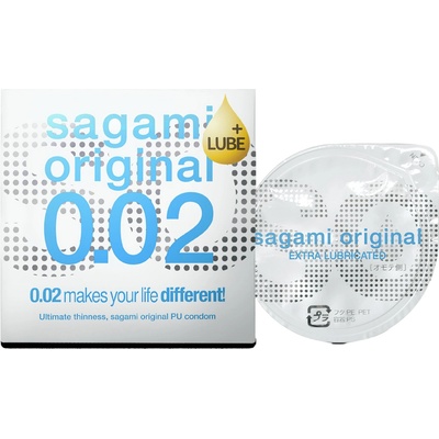 Sagami Original 0, 02 - презерватив - екстра лубрикиран - 55мм (1бр)