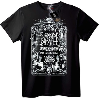 NOONEBRAND Тениска Napalm Death Визии на Ада - M, Black