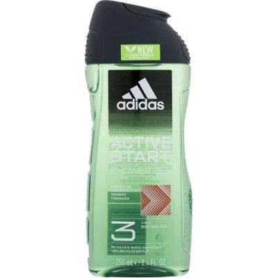 Adidas Active Start Shower Gel 3-In-1 New Cleaner Formula Душ гел 250 ml за мъже