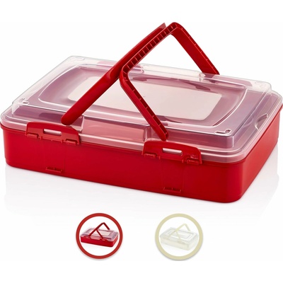 Herzberg Cooking HG-L719 Přepravní krabice na pečivo Red