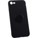 Pouzdro Bomba Měkký silikonový obal s kroužkem pro iPhone - černý iPhone 8, 7, SE (2020) P006_IPHONE_8-7-SE_2020_BLACK