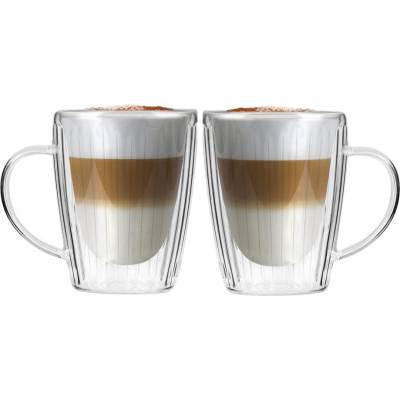 Vialli Design Стъклени чаши в комплект 2 бр. за капучино 250 ml Livio Duo - Vialli Design (1654)