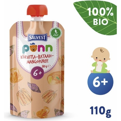 Salvest Põnn BIO Pyré z dýně brambor a manga 110 g