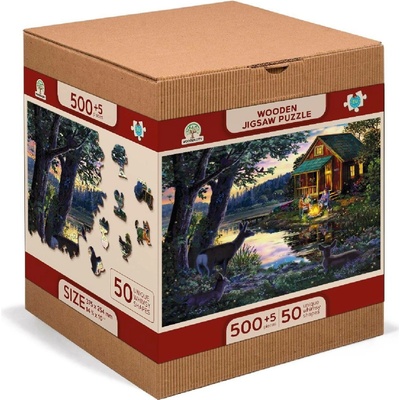 WOODEN CITY Dřevěné Večer v domě u jezera 2v1 EKO 505 dílků