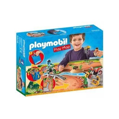 PLAYMOBIL Комплект Плеймобил 9329 - Playmobil - Преносим комплект Мотокрос, 2900410