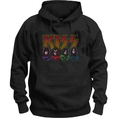 Kiss mikina Logo, Faces & Icons Black