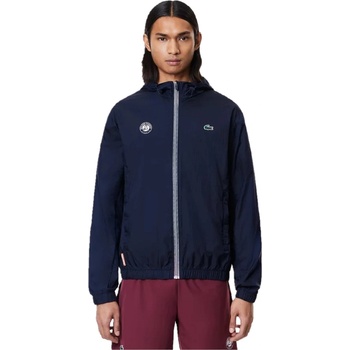 Image 1 of Lacoste Men's Water Resistant Lightweight Rain Anorak - Navy Blue