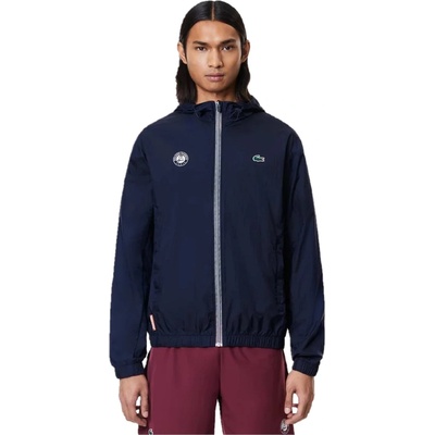Lacoste Men's Water Resistant Lightweight Rain Anorak - Navy Blue