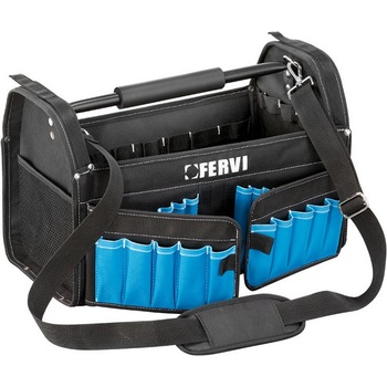 FERVI Чанта за инструменти Fervi 0906 - 450x228x330 mm, черно и синьо (0906)