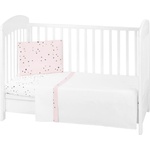 KikkaBoo Бебешки спален комплект 3 части EU Style 70/140 Bear with me Pink (41101030151)