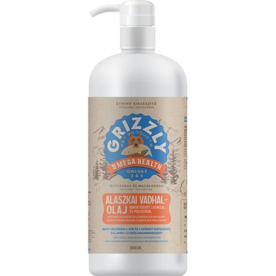 Grizzly Lososový olej pes Salmon Oil Plus 1000 ml