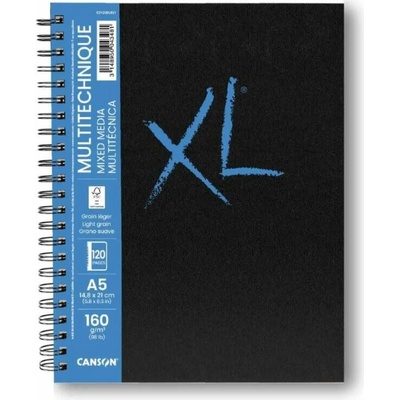 Canson Skicár A5 XL Mix media krúžková väzba 160g/m2 120 listov