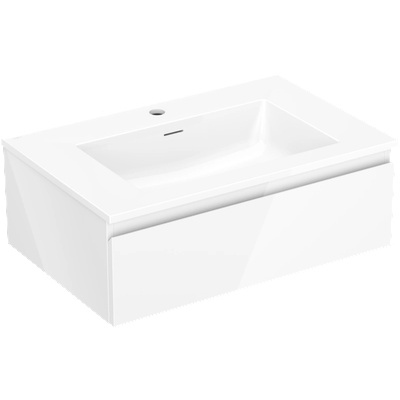 Mexen Orio шкаф за баня 70 см с мивка Otis, 1 чекмедже, бял гланц - 91A10-07023-1-BF00-W18M00 (91A10-07023-1-BF00-W18M00)