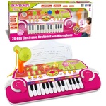 Bontempi Електронно пиано розово-зелено (122972)