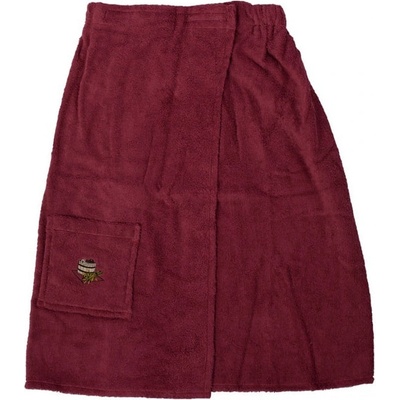 Evei Kilt do sauny pánsky bordo 55 x 150 cm