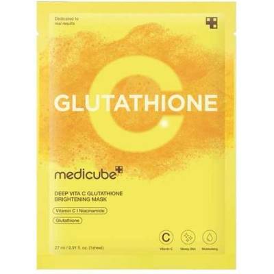 Medicube Deep Vita C Glutathione Brightening Mask - Изсветляваща Текстилна Маска против Пигментни Петна 1бр. /27ml
